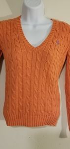Ralph Lauren V-Neck Cable Knit Sweater